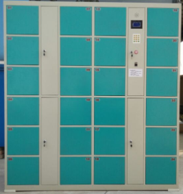 High quality Supermarket metal Storage Cabinet With the barcode recognition English Voice broadcast