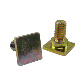 Square head screws, step bolt, M6-1.0 H=20.3, yellow zinc, all materials are available