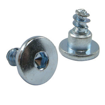 Binding head shoulder screws, hexagon drive, step bolt, type B, blue zinc, RoHS